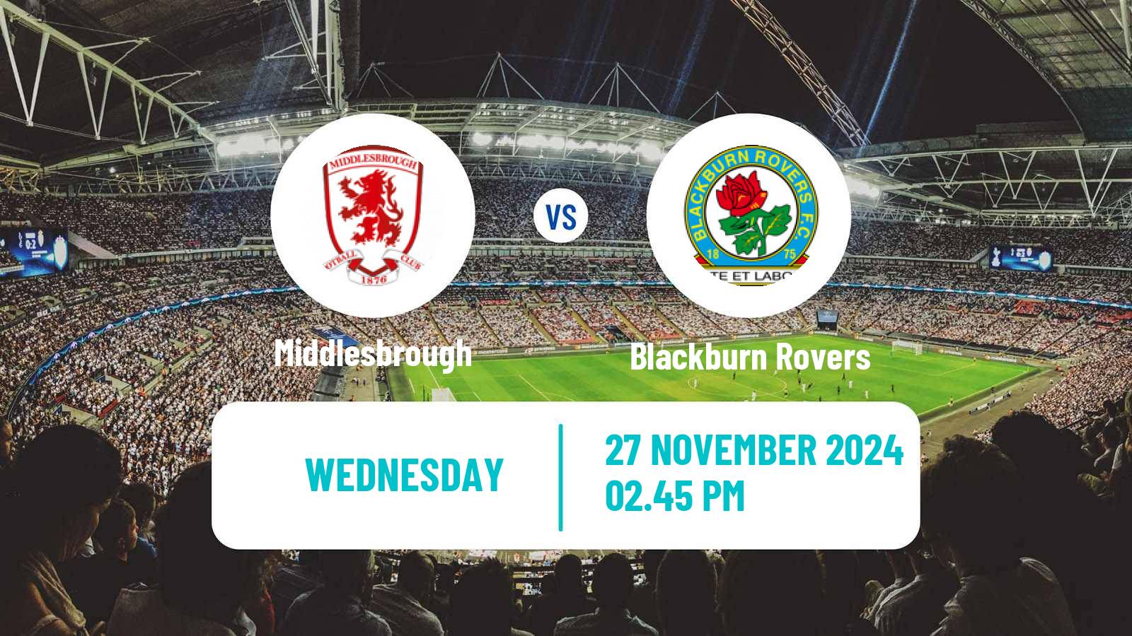 Soccer English League Championship Middlesbrough - Blackburn Rovers