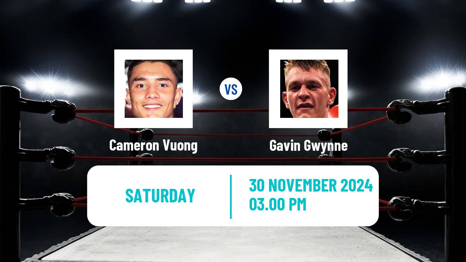 Boxing Lightweight Others Matches Men Cameron Vuong - Gavin Gwynne