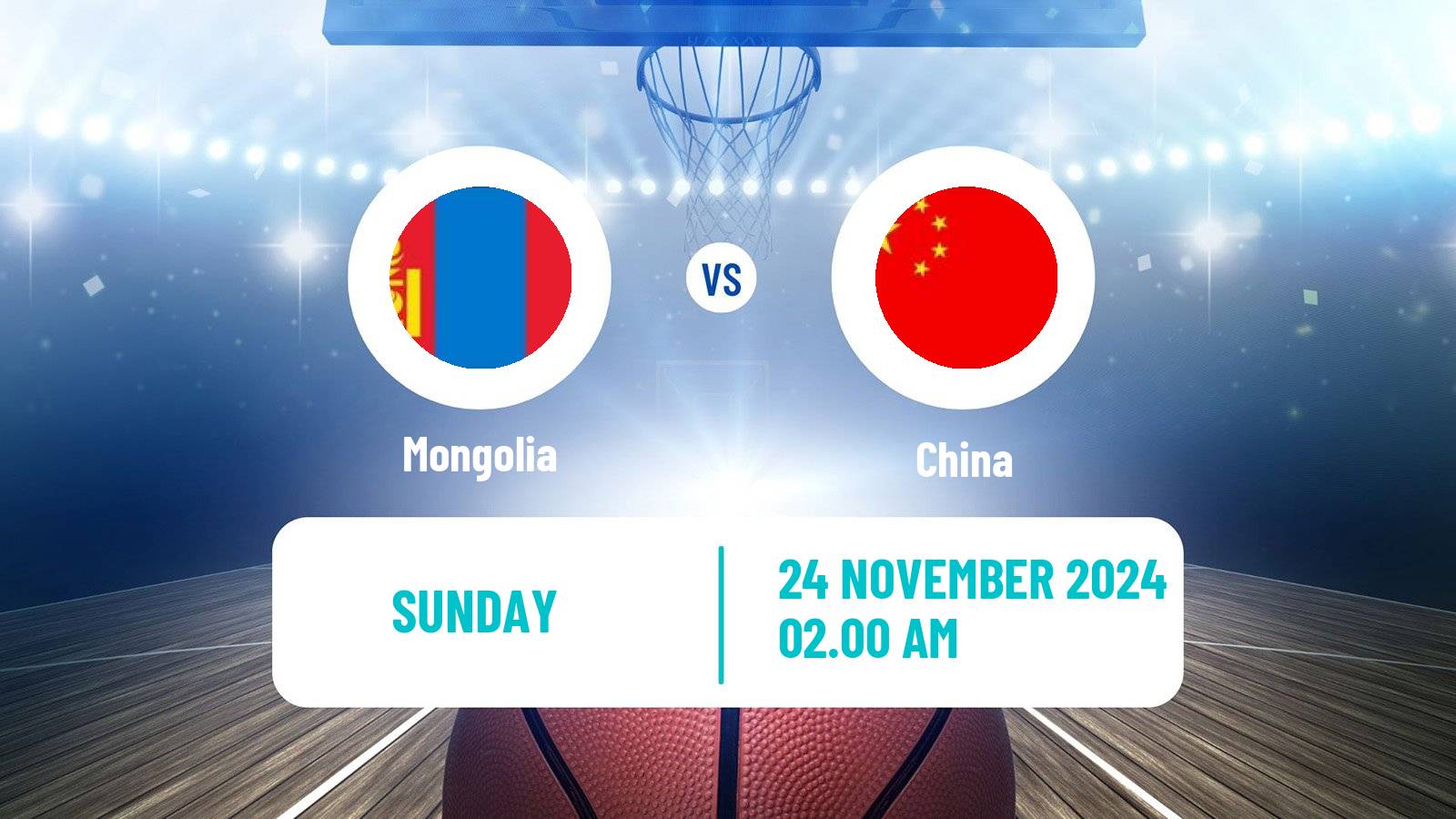 Basketball Asia Cup Basketball Mongolia - China