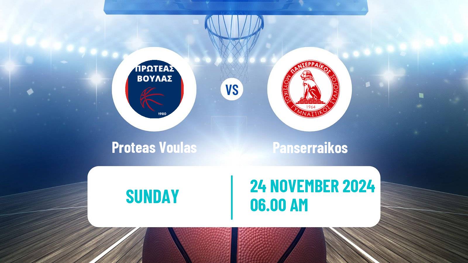 Basketball Greek Basket League A1 Women Proteas Voulas - Panserraikos