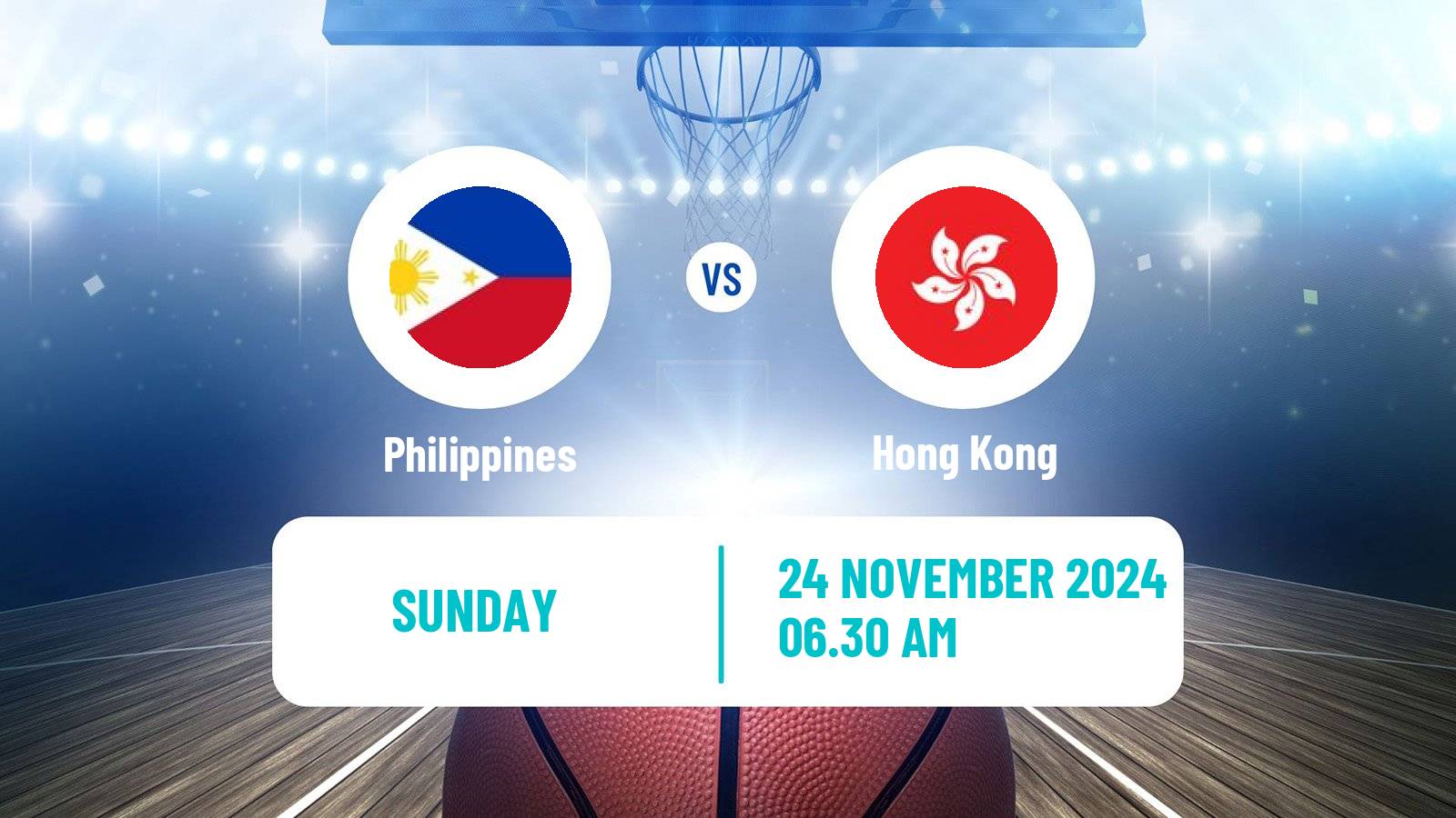 Basketball Asia Cup Basketball Philippines - Hong Kong