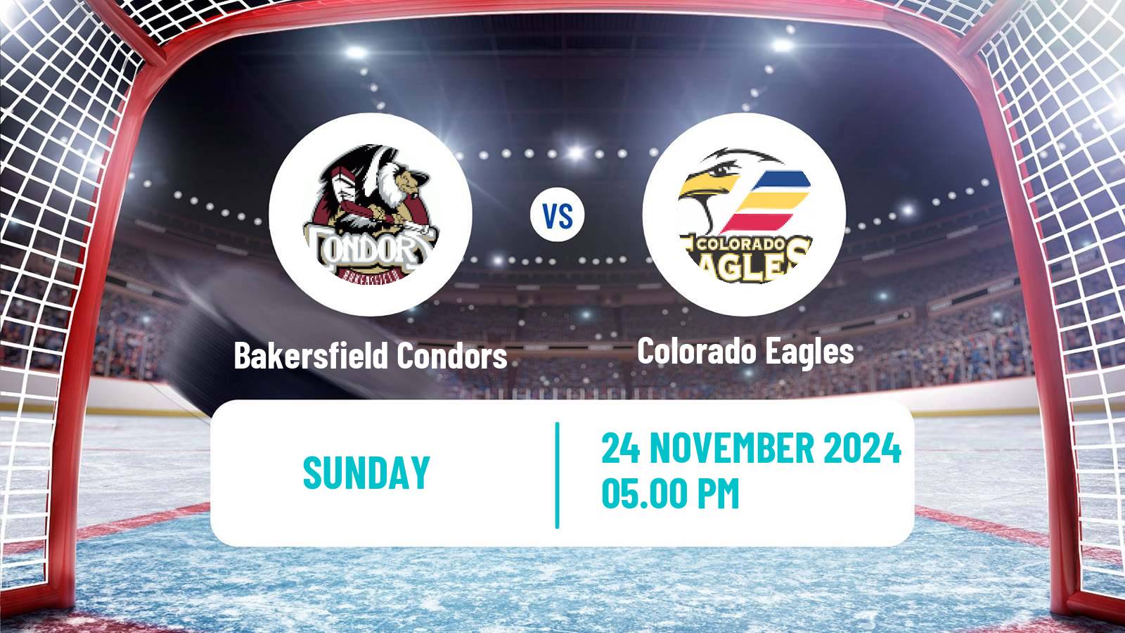 Hockey AHL Bakersfield Condors - Colorado Eagles