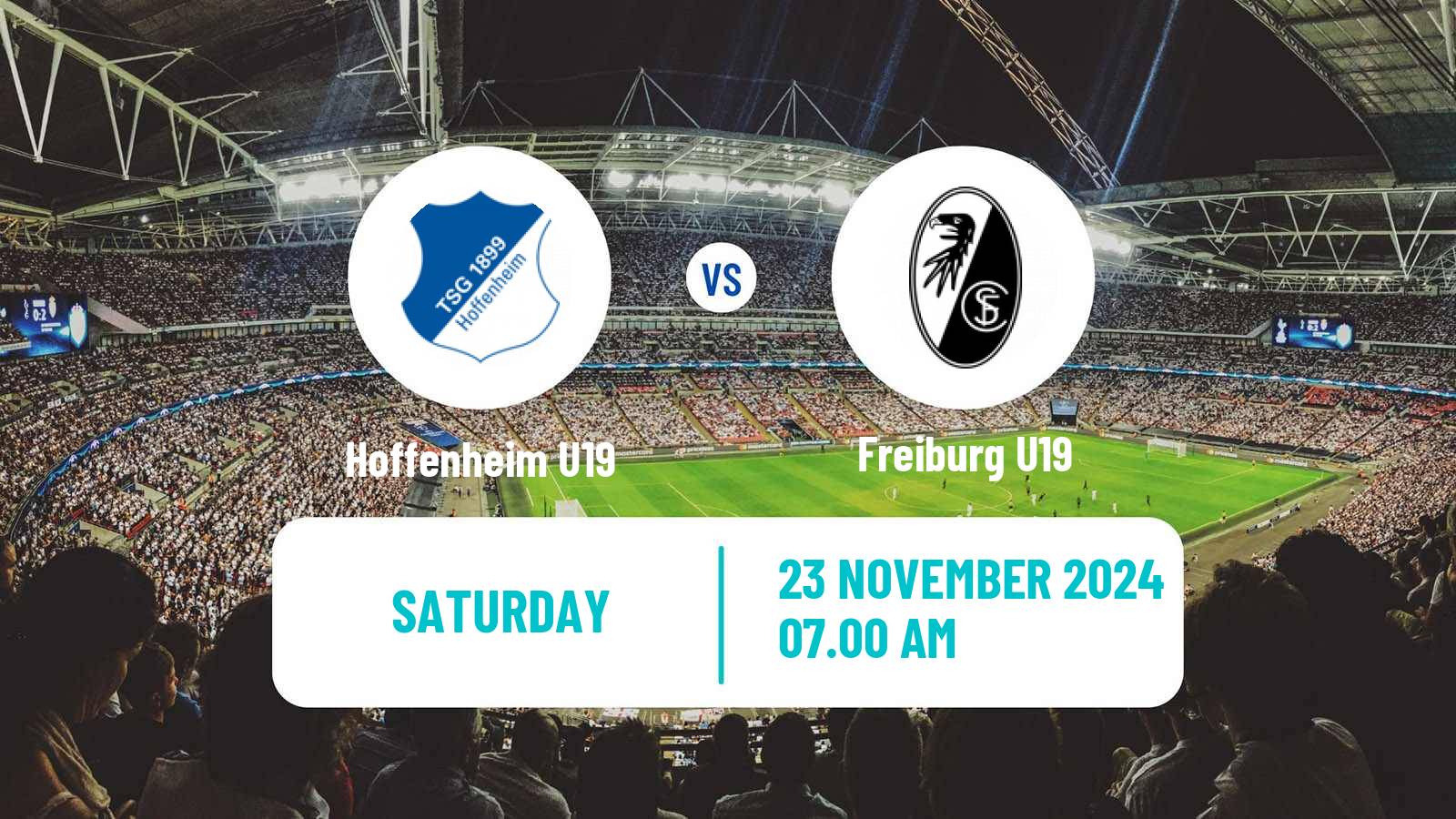 Soccer German DFB Youth League Hoffenheim U19 - Freiburg U19