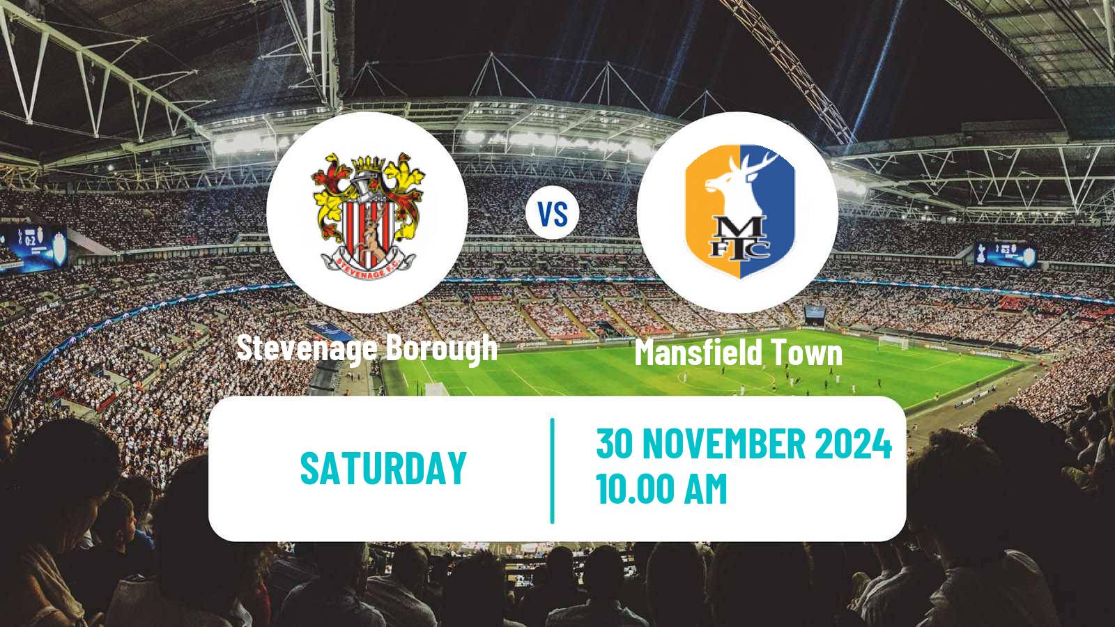 Soccer English FA Cup Stevenage Borough - Mansfield Town