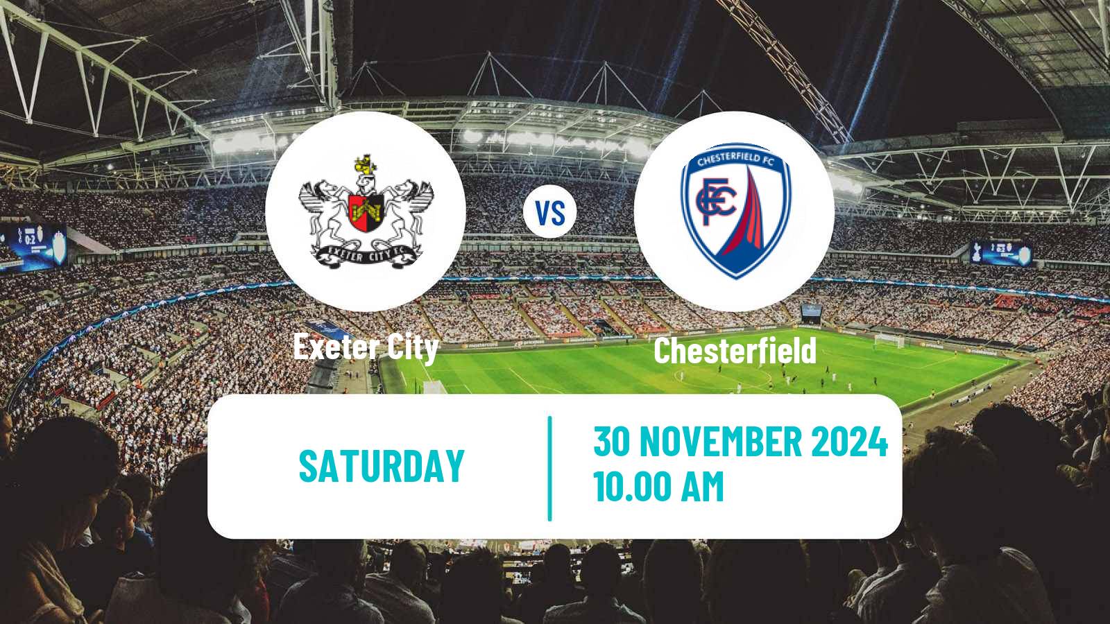 Soccer English FA Cup Exeter City - Chesterfield