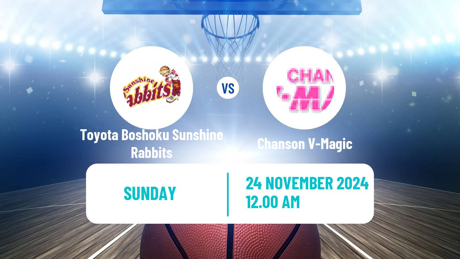 Basketball Japan W League Basketball Toyota Boshoku Sunshine Rabbits - Chanson V-Magic