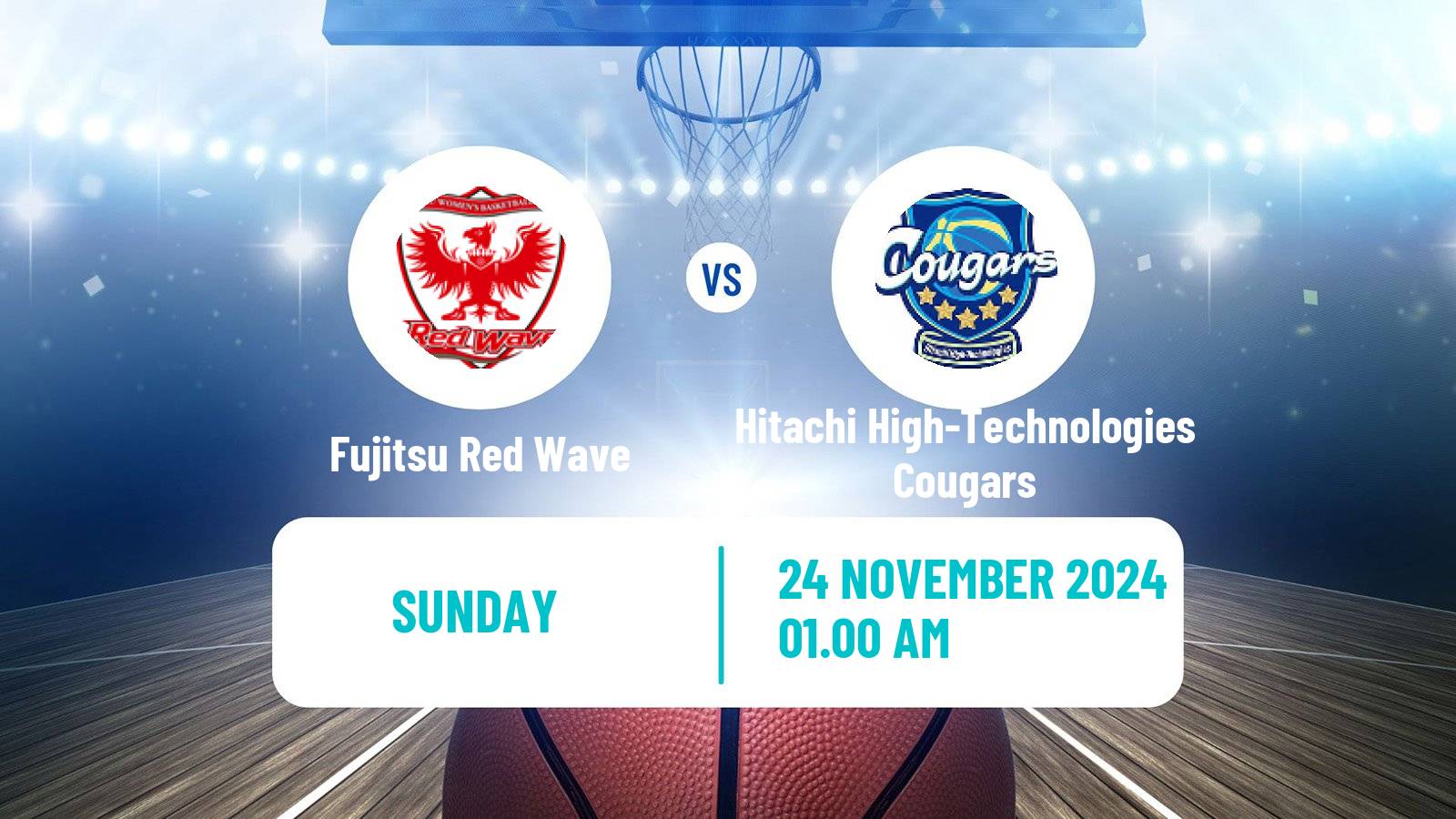 Basketball Japan W League Basketball Fujitsu Red Wave - Hitachi High-Technologies Cougars