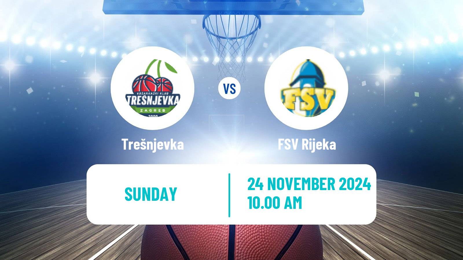 Basketball Croatian Premijer Liga Basketball Women Trešnjevka - FSV Rijeka