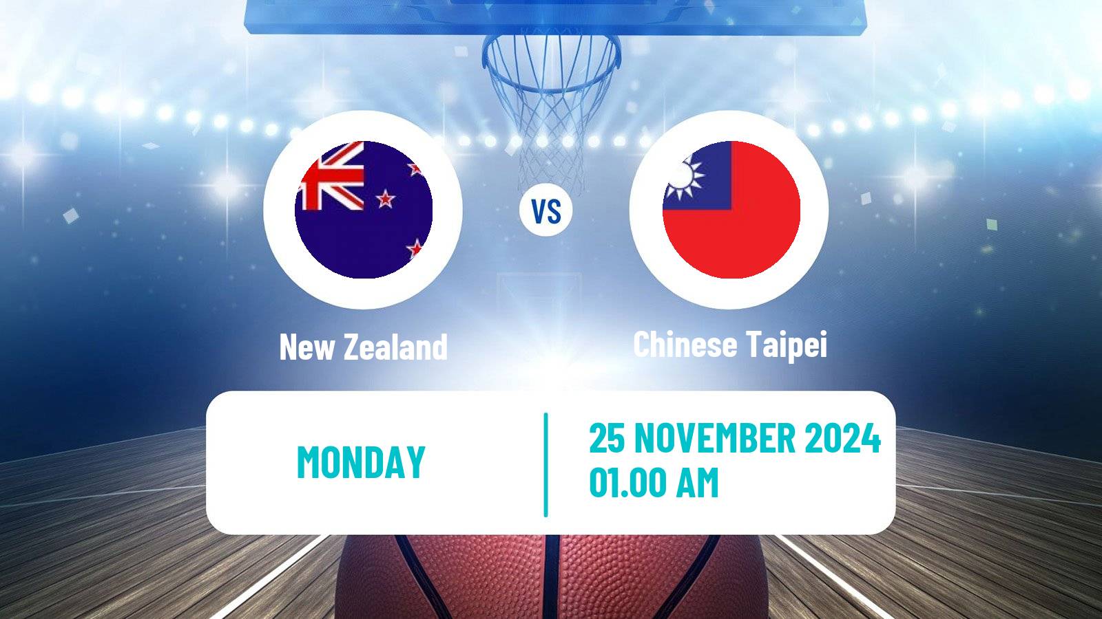 Basketball Asia Cup Basketball New Zealand - Chinese Taipei