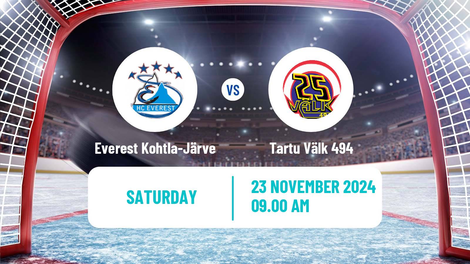 Hockey Estonian Hokiliiga Everest Kohtla-Järve - Tartu Välk 494