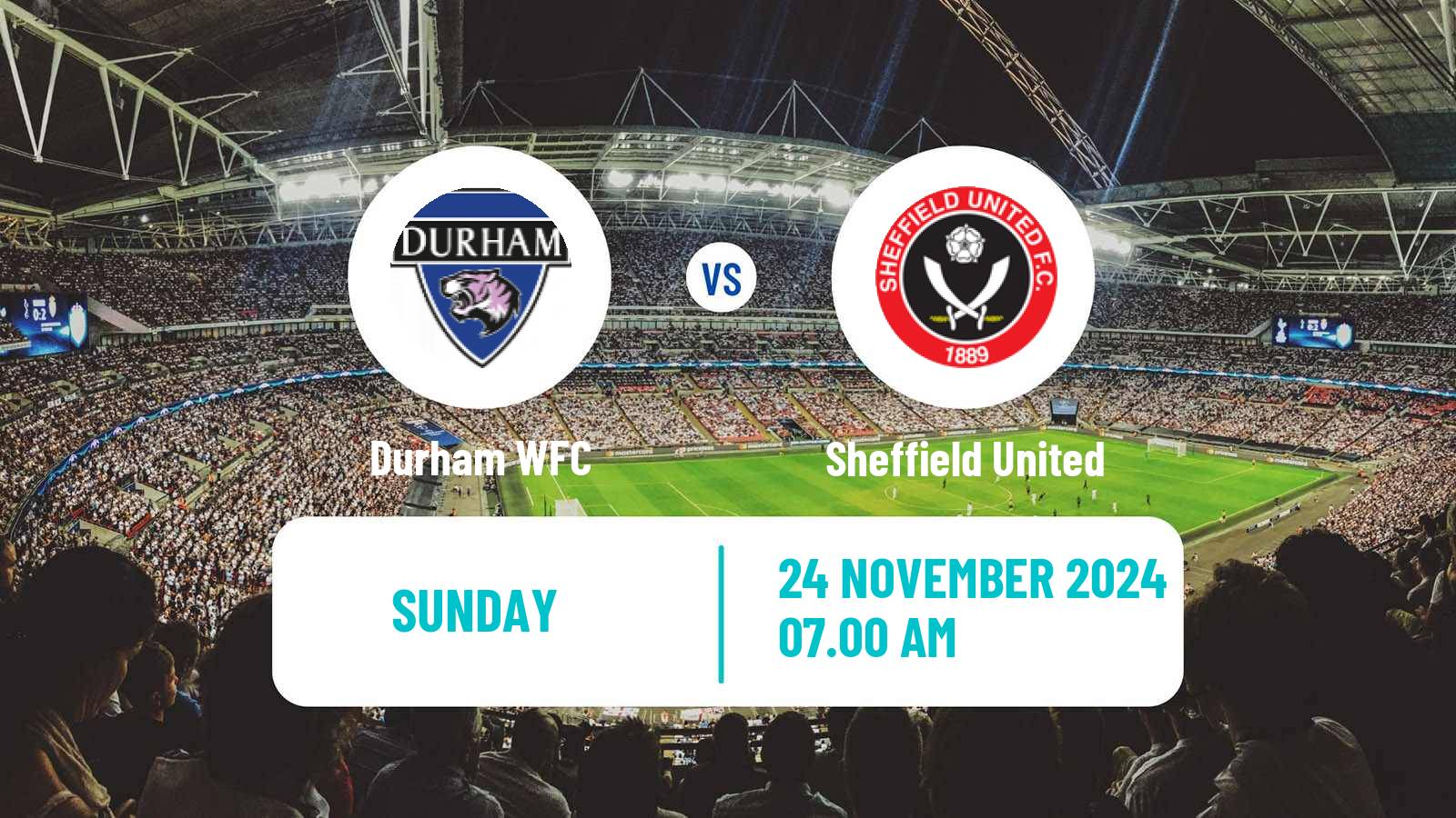 Soccer English League Cup Women Durham - Sheffield United