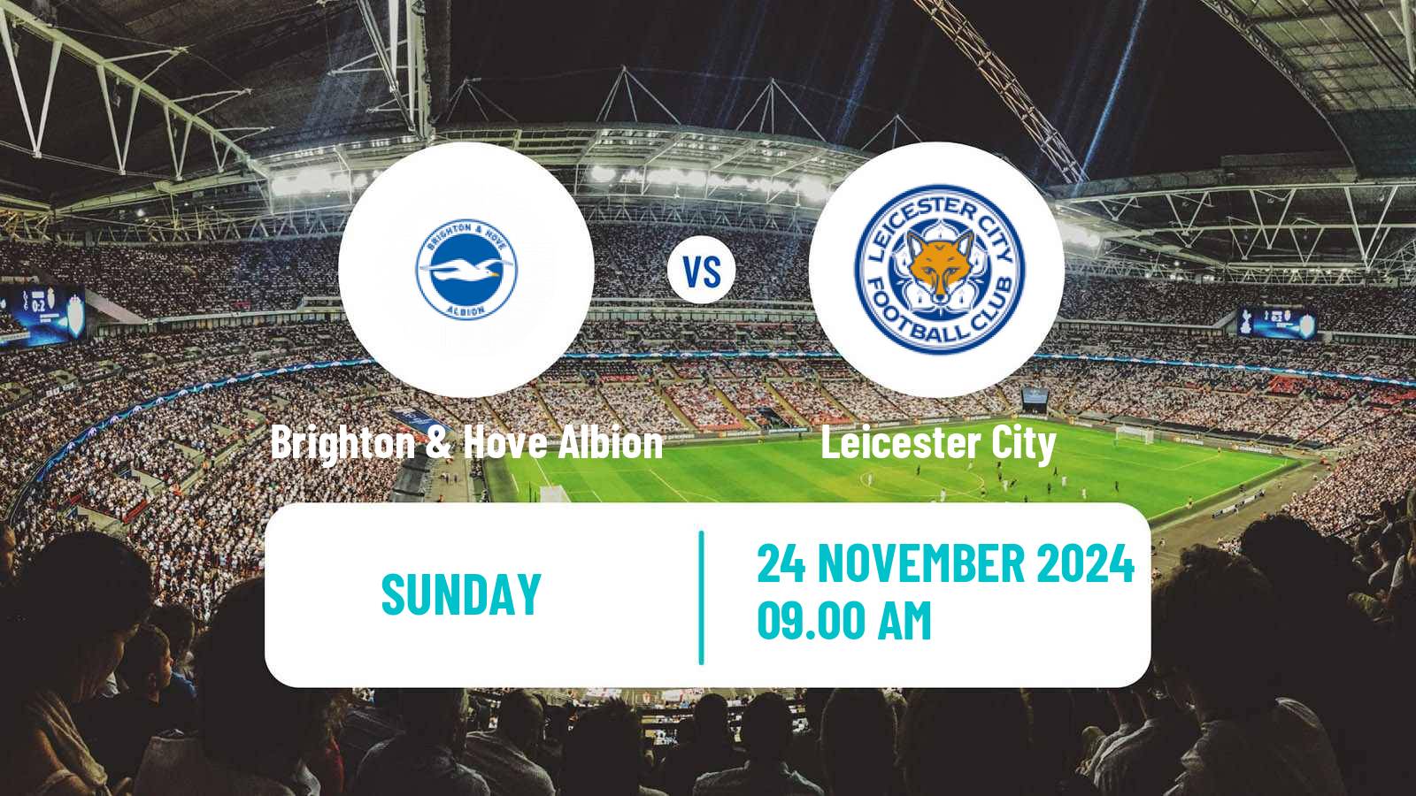 Soccer English League Cup Women Brighton & Hove Albion - Leicester City