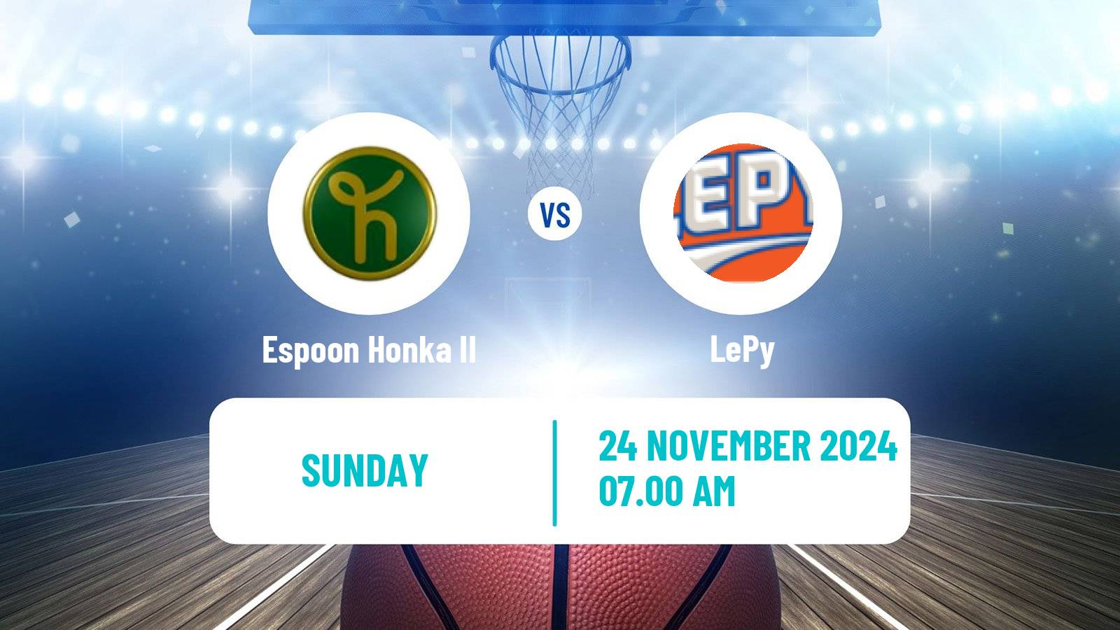 Basketball Finnish I Divisioona Basketball Women Espoon Honka II - LePy