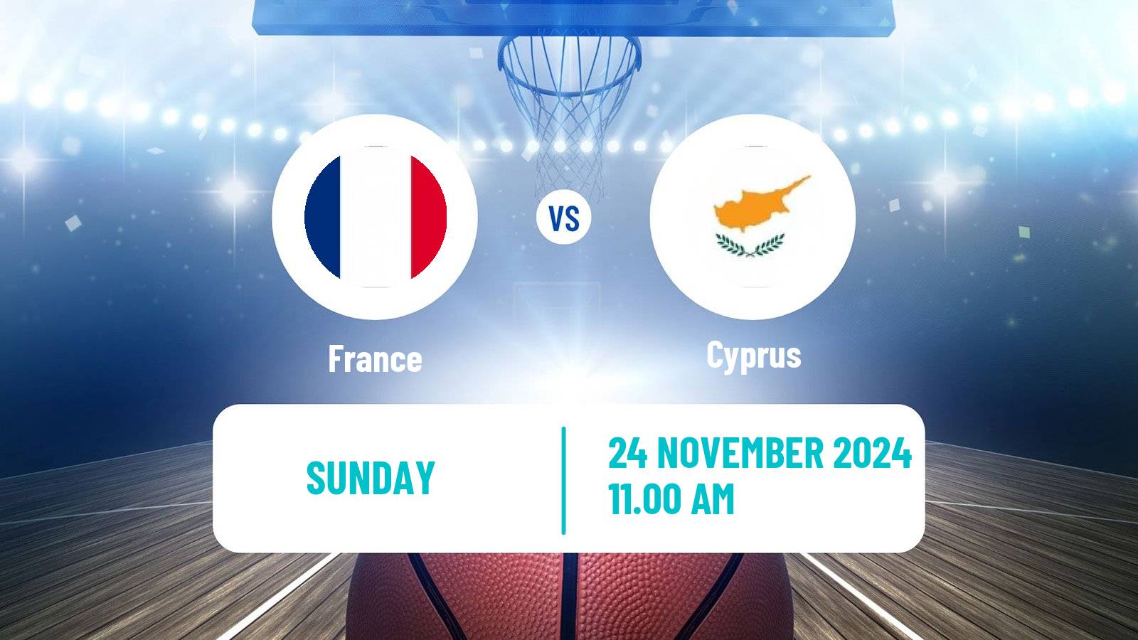 Basketball EuroBasket France - Cyprus