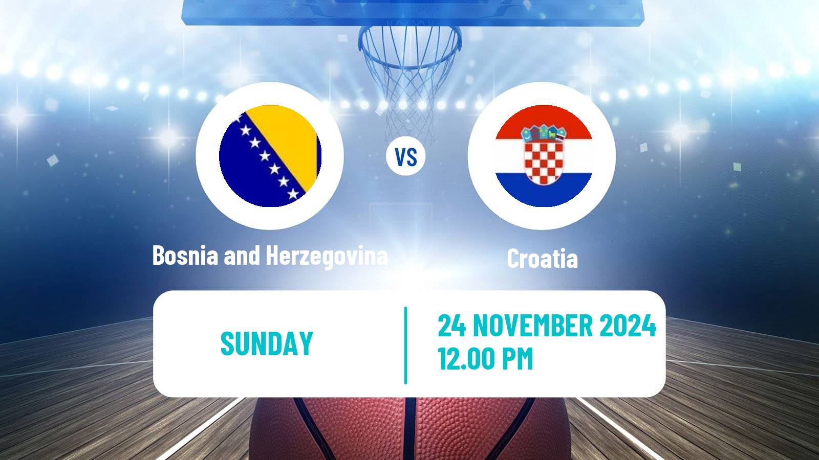 Basketball EuroBasket Bosnia and Herzegovina - Croatia