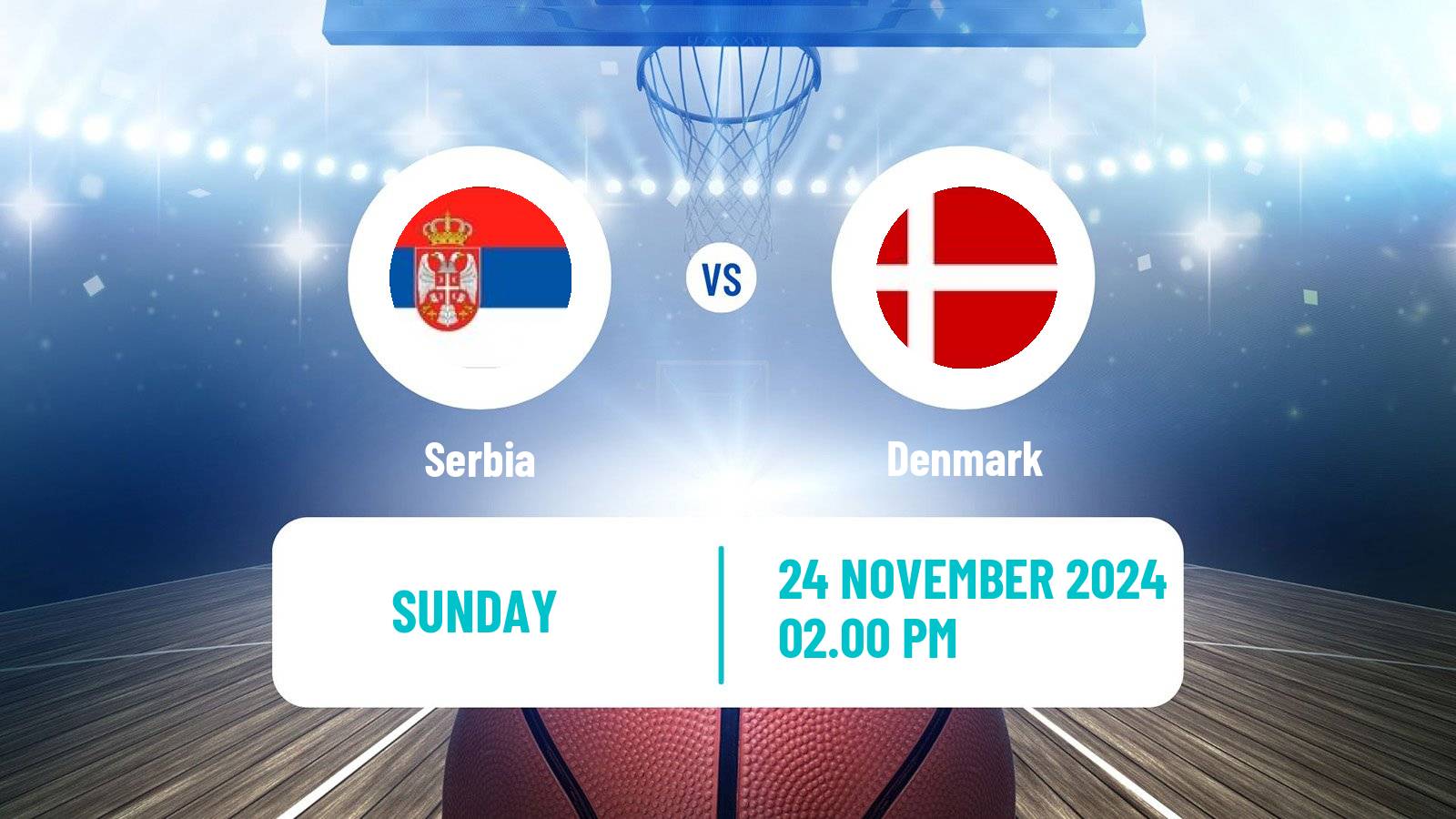 Basketball EuroBasket Serbia - Denmark