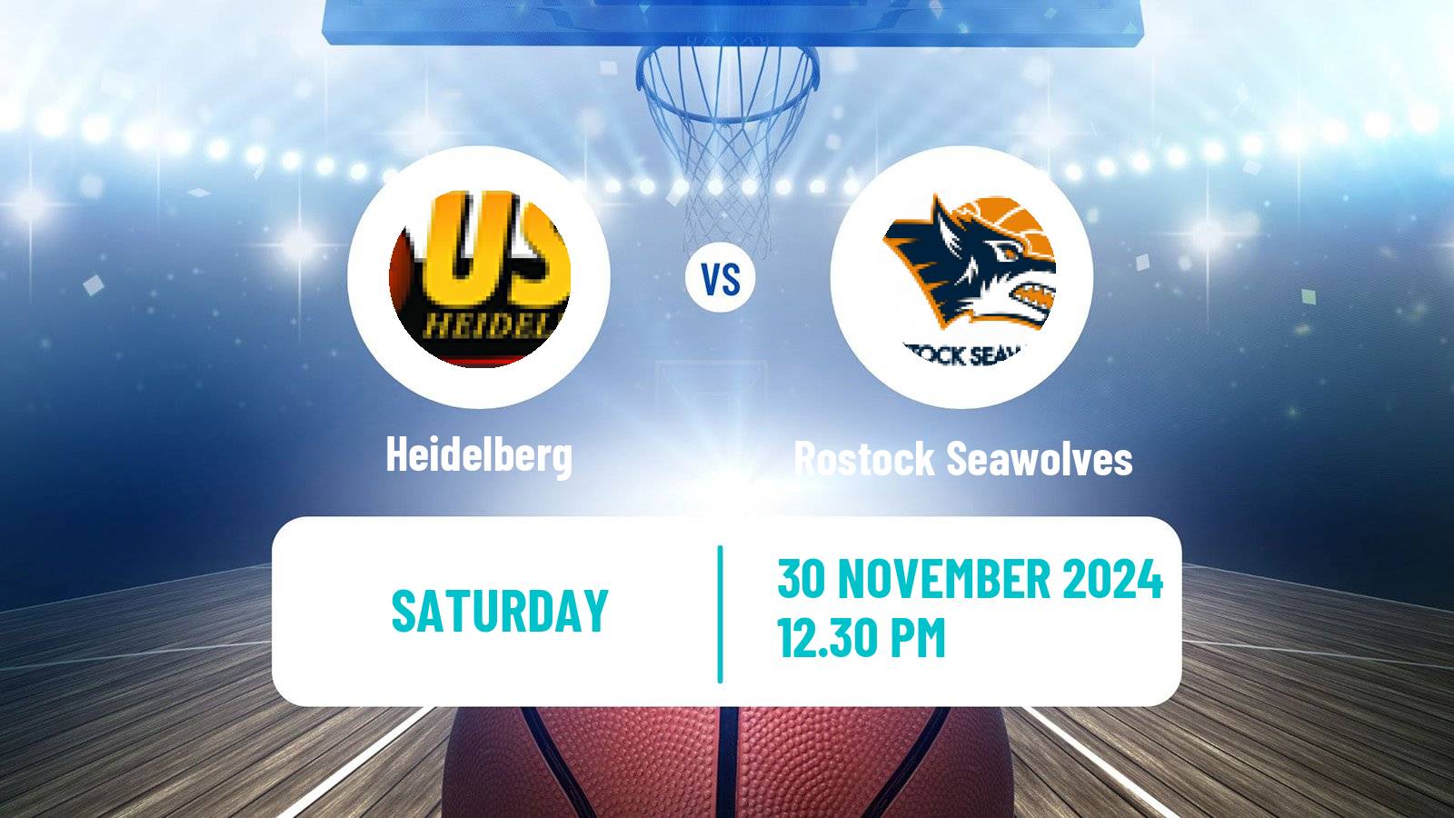 Basketball German BBL Heidelberg - Rostock Seawolves