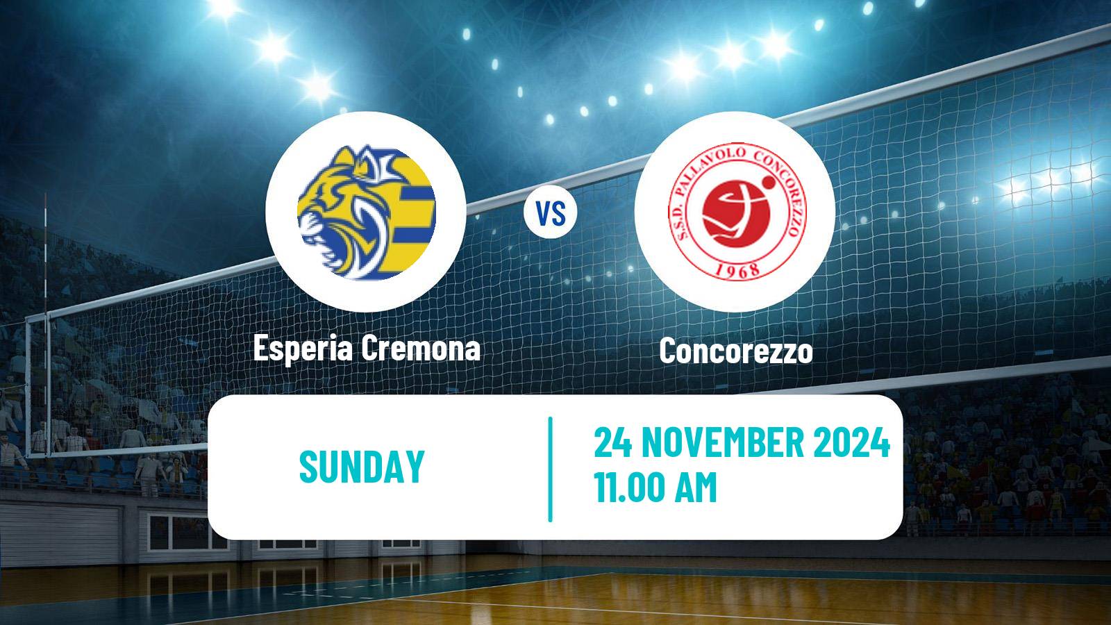 Volleyball Italian Serie A2 Volleyball Women Esperia Cremona - Concorezzo