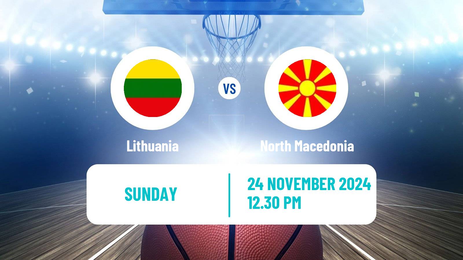 Basketball EuroBasket Lithuania - North Macedonia