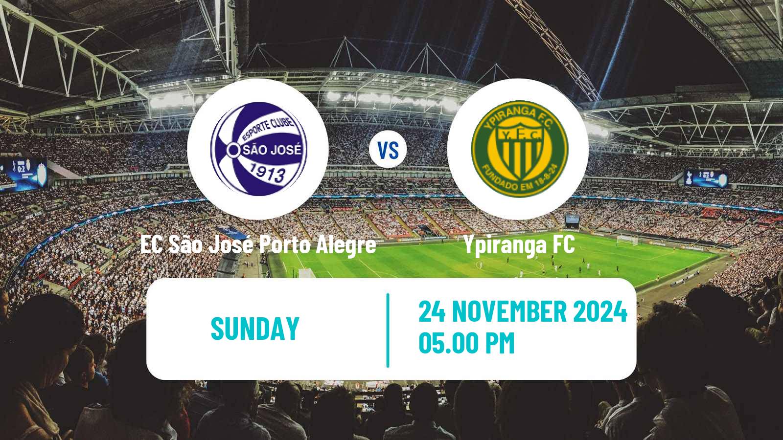 Soccer Brazilian Copa FGF EC São José Porto Alegre - Ypiranga