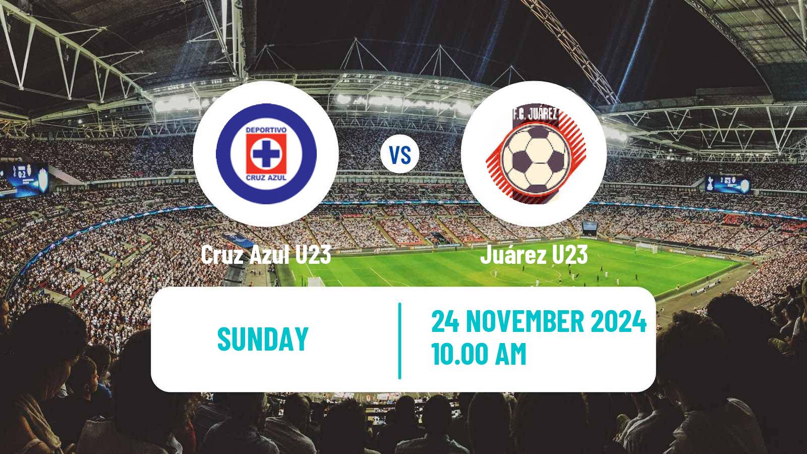 Soccer Mexican Liga MX U23 Cruz Azul U23 - Juárez U23