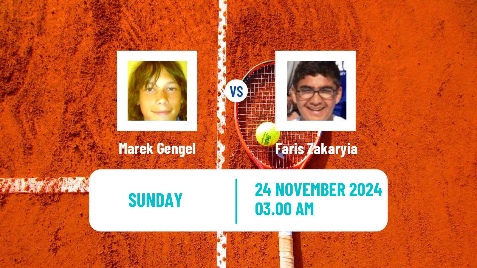 Tennis ITF M15 Sharm Elsheikh 17 Men Marek Gengel - Faris Zakaryia