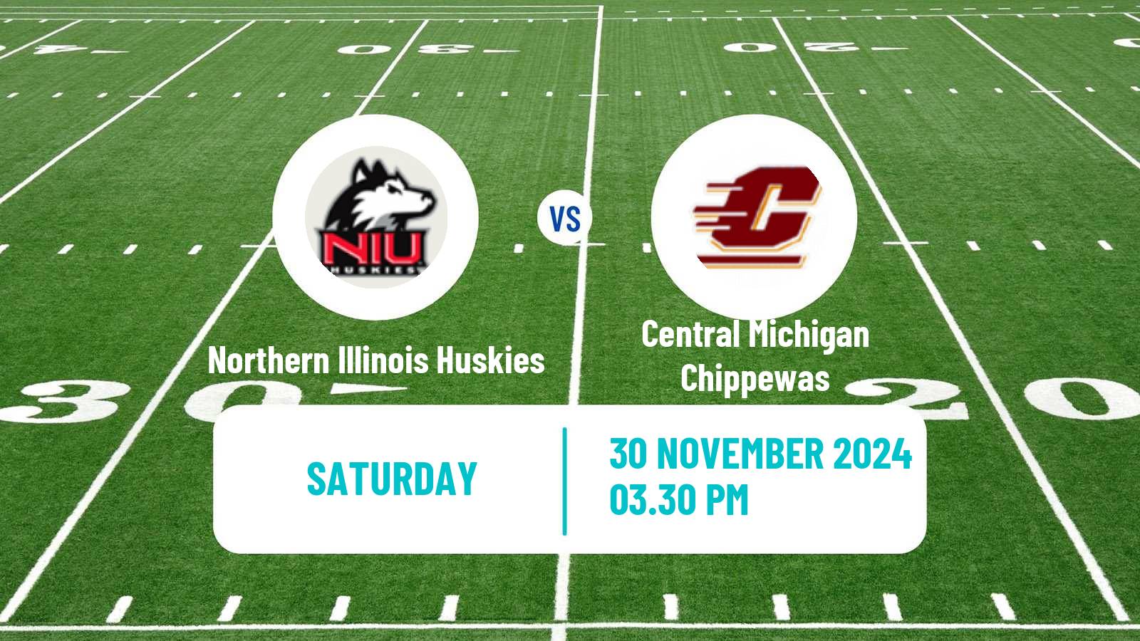 American football NCAA College Football Northern Illinois Huskies - Central Michigan Chippewas