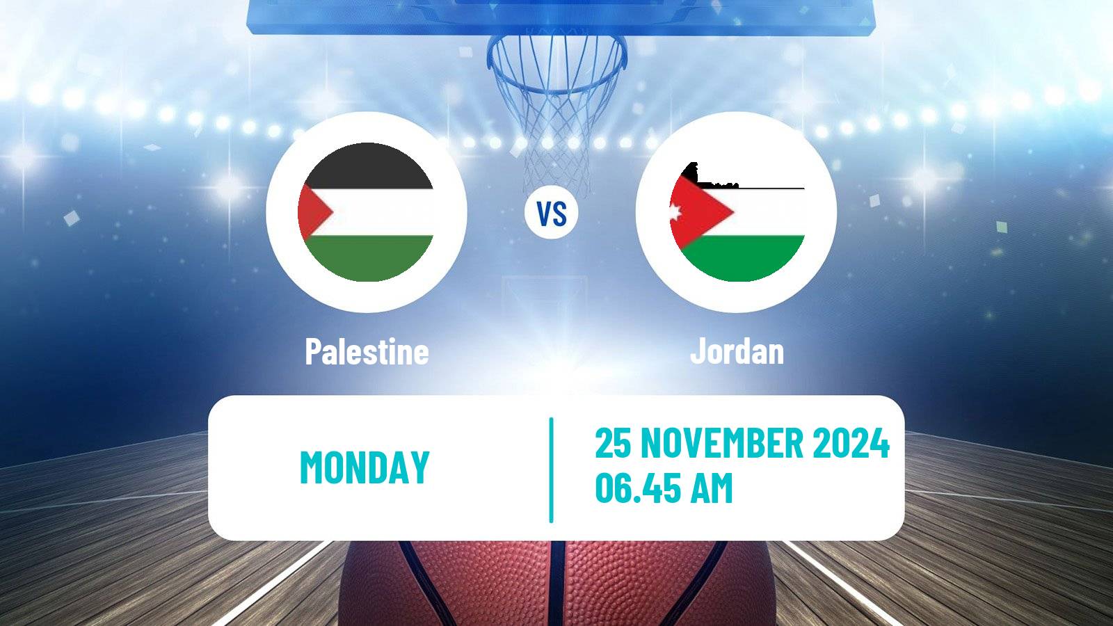 Basketball Asia Cup Basketball Palestine - Jordan