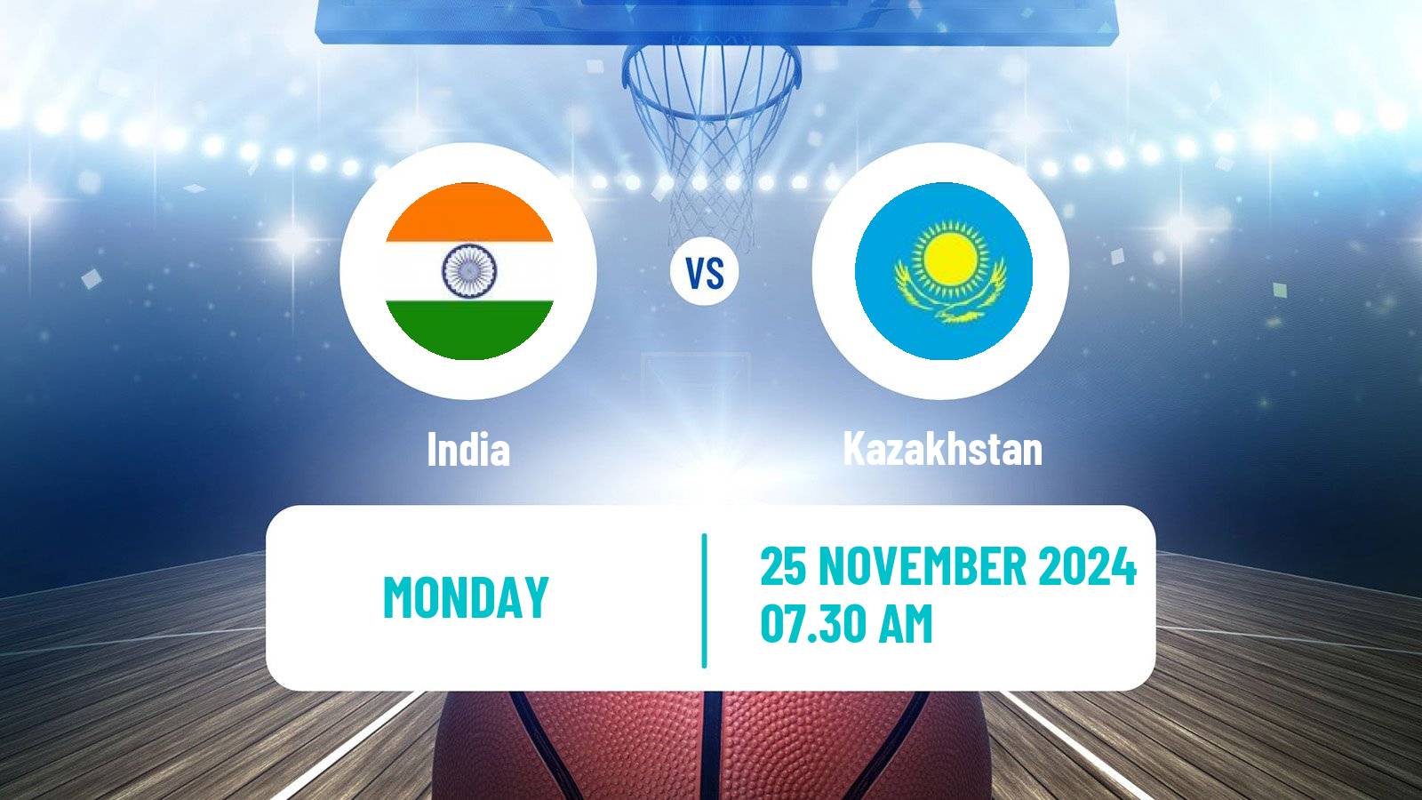 Basketball Asia Cup Basketball India - Kazakhstan