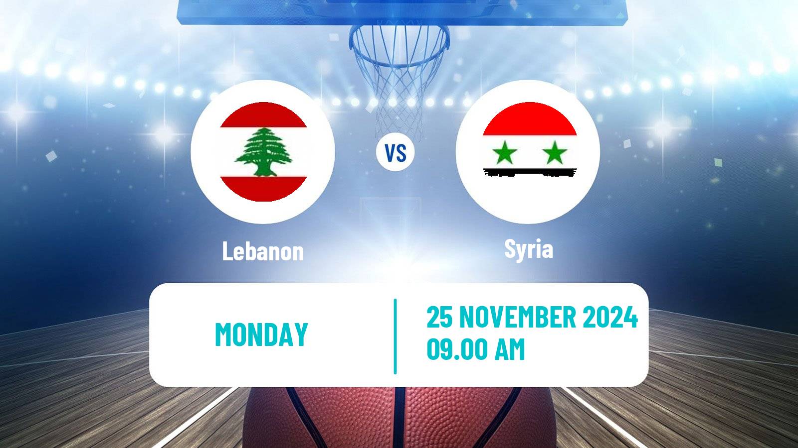 Basketball Asia Cup Basketball Lebanon - Syria