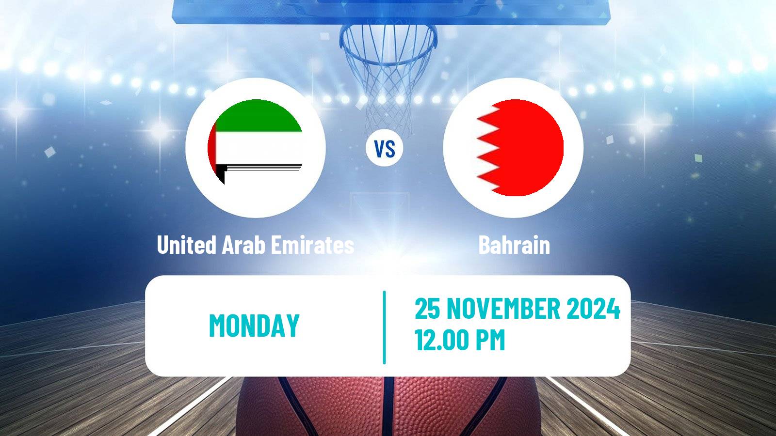 Basketball Asia Cup Basketball United Arab Emirates - Bahrain