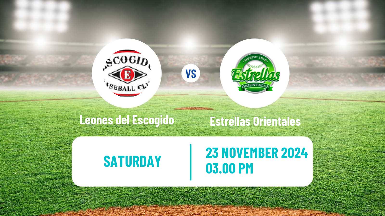 Baseball LIDOM Leones del Escogido - Estrellas Orientales