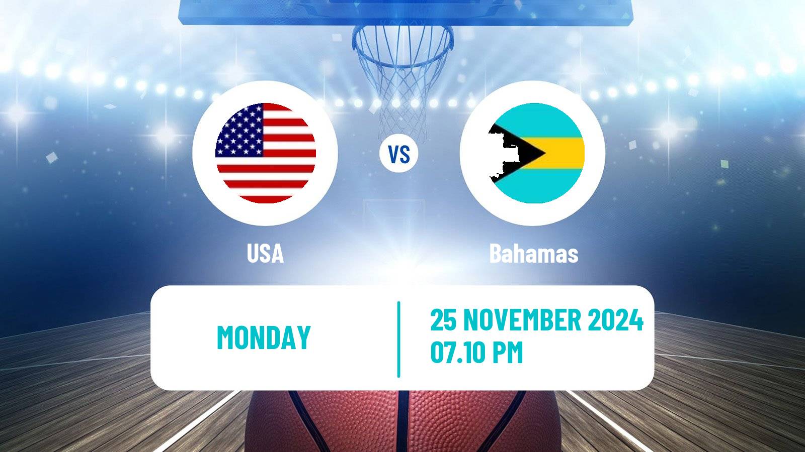 Basketball AmeriCup Basketball USA - Bahamas