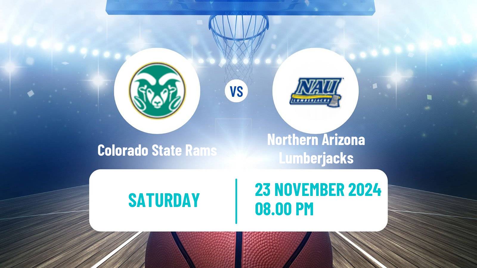 Basketball NCAA College Basketball Women Colorado State Rams - Northern Arizona Lumberjacks