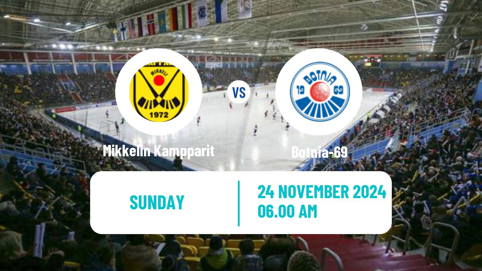 Bandy Finnish Bandyliiga Mikkelin Kampparit - Botnia-69