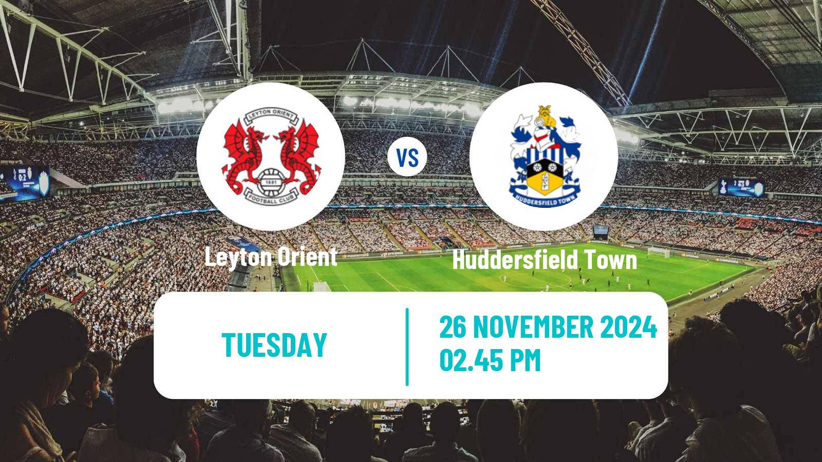 Soccer English League One Leyton Orient - Huddersfield Town