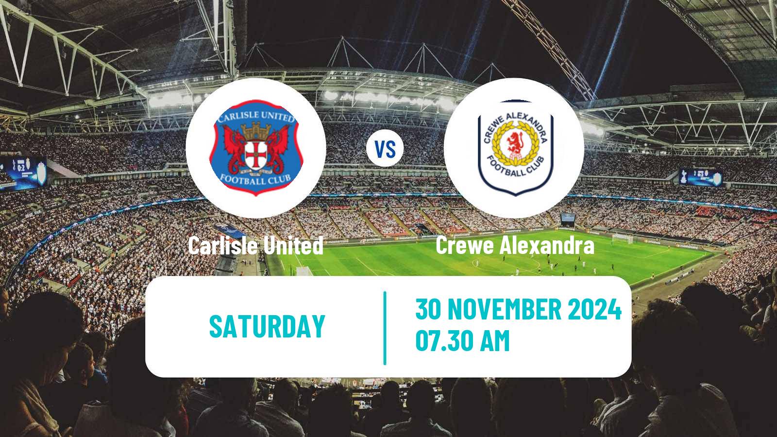 Soccer English League Two Carlisle United - Crewe Alexandra