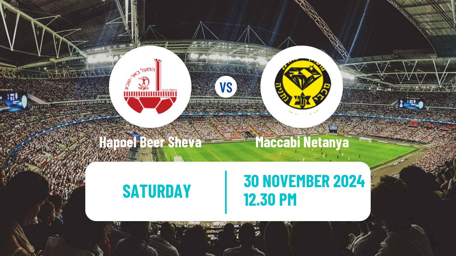 Soccer Israeli Ligat haAl Hapoel Beer Sheva - Maccabi Netanya