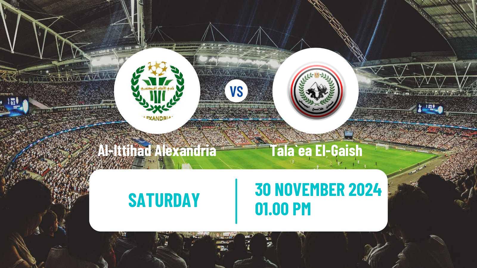 Soccer Egyptian Premier League Al-Ittihad Alexandria - Tala`ea El-Gaish