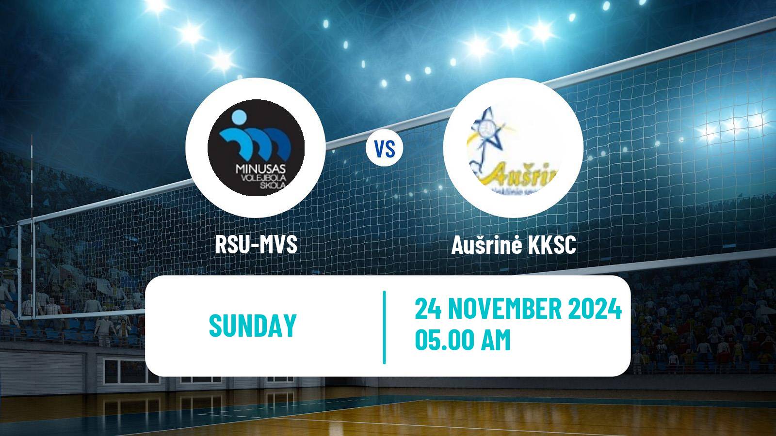 Volleyball Baltic League Volleyball Women RSU-MVS - Aušrinė KKSC