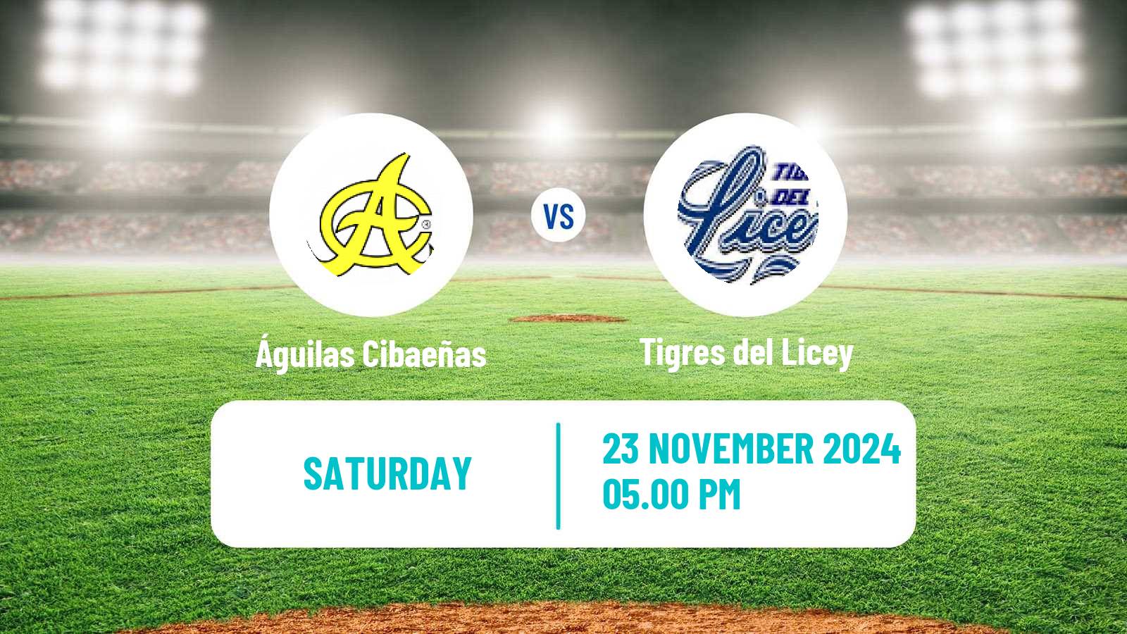 Baseball LIDOM Águilas Cibaeñas - Tigres del Licey