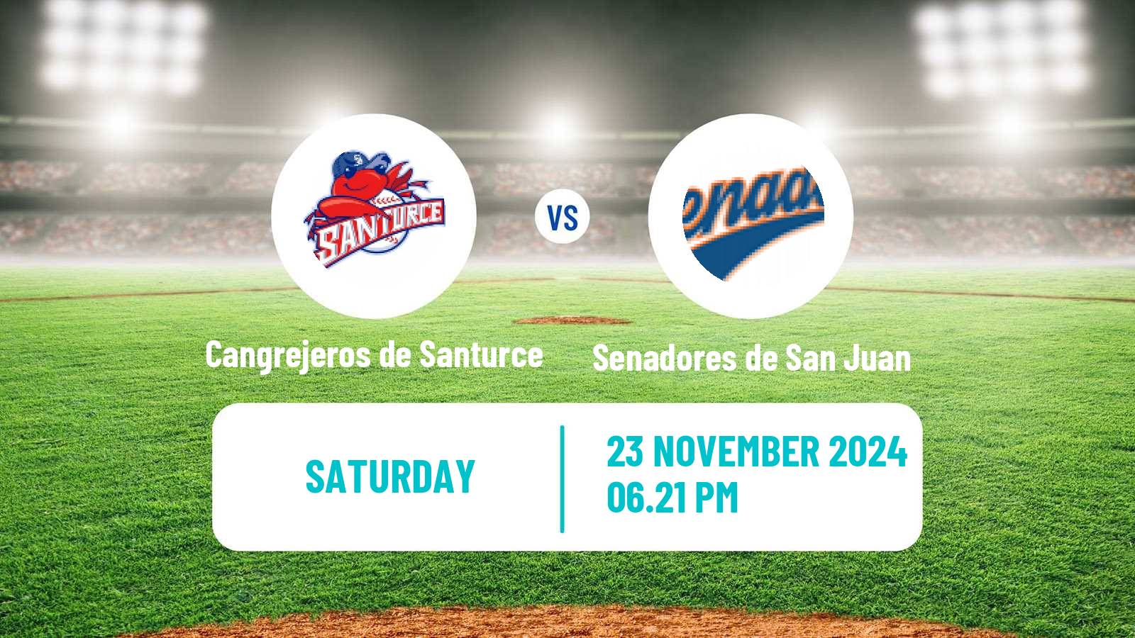 Baseball LBPRC Cangrejeros de Santurce - Senadores de San Juan