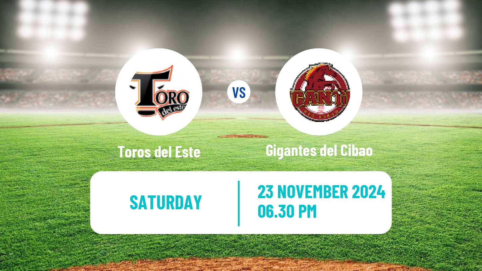 Baseball LIDOM Toros del Este - Gigantes del Cibao