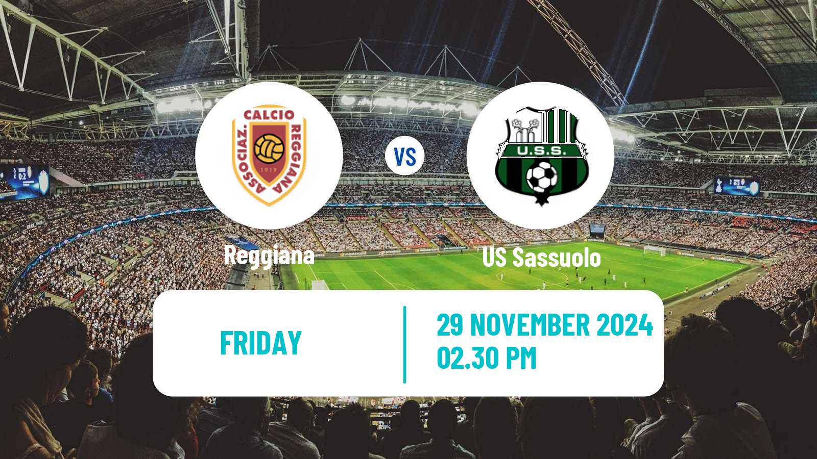 Soccer Italian Serie B Reggiana - Sassuolo