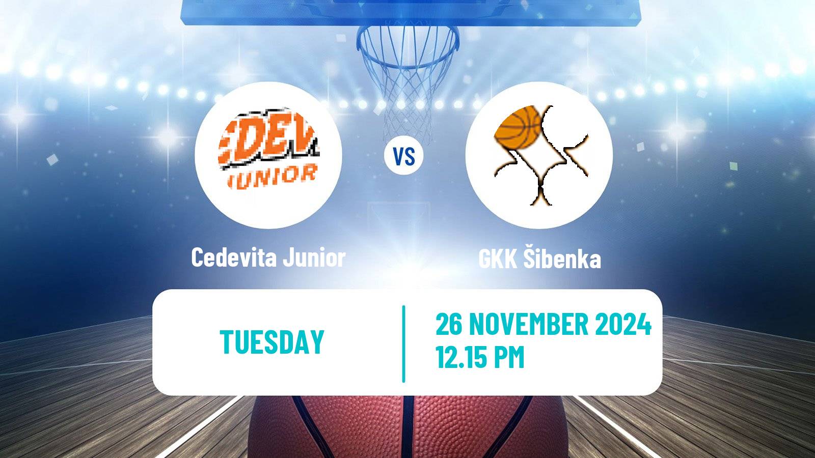 Basketball Croatian Premijer Liga Basketball Cedevita Junior - GKK Šibenka