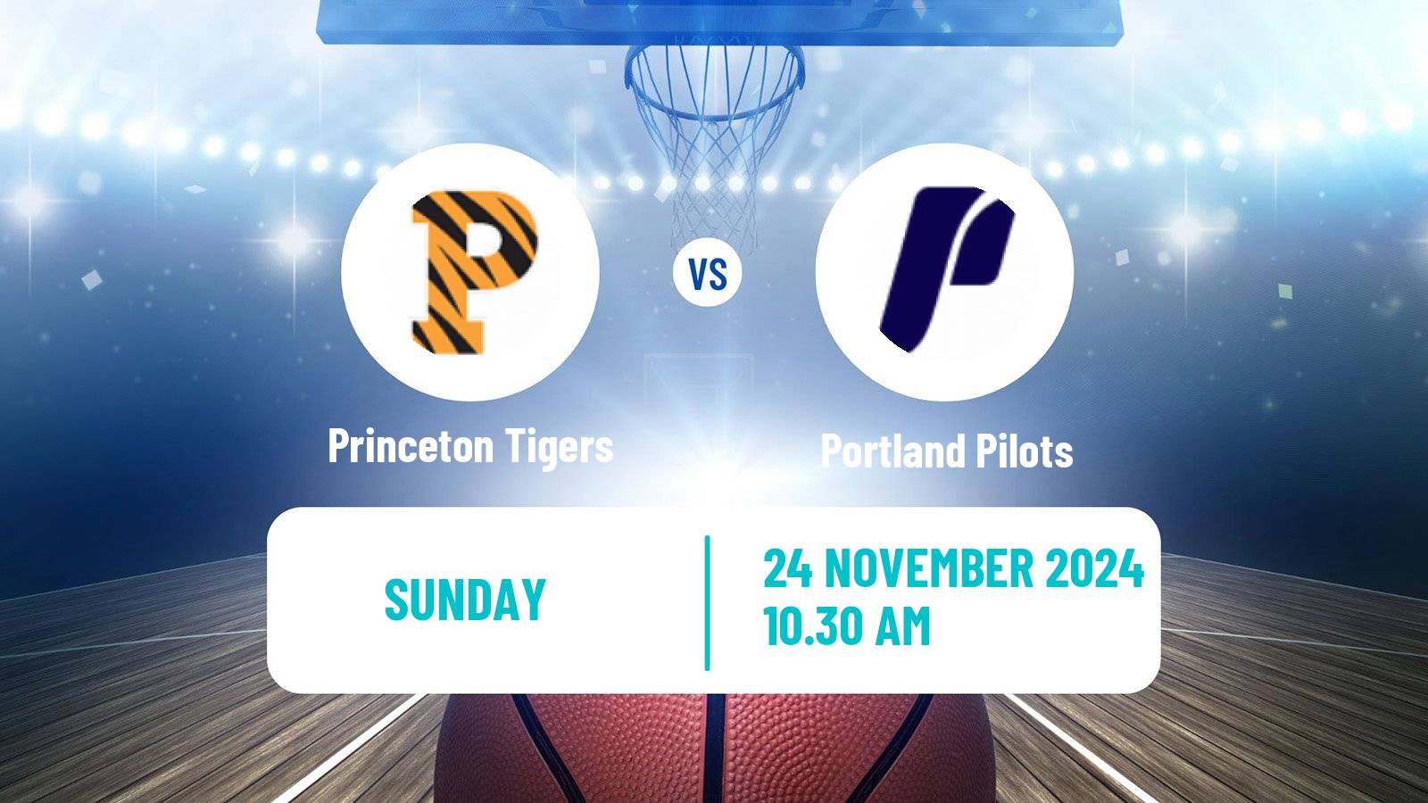 Basketball NCAA College Basketball Princeton Tigers - Portland Pilots