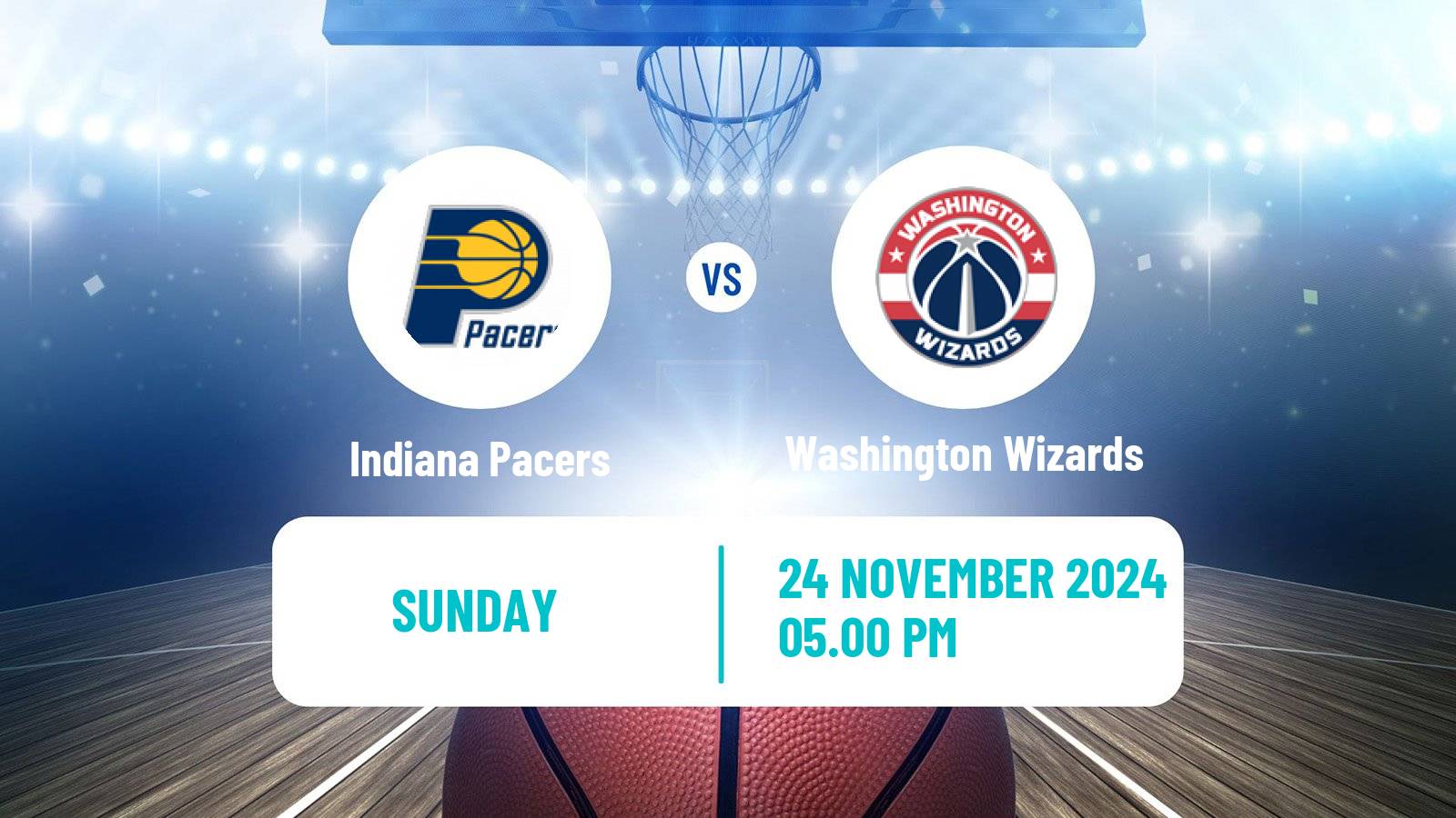 Basketball NBA Indiana Pacers - Washington Wizards