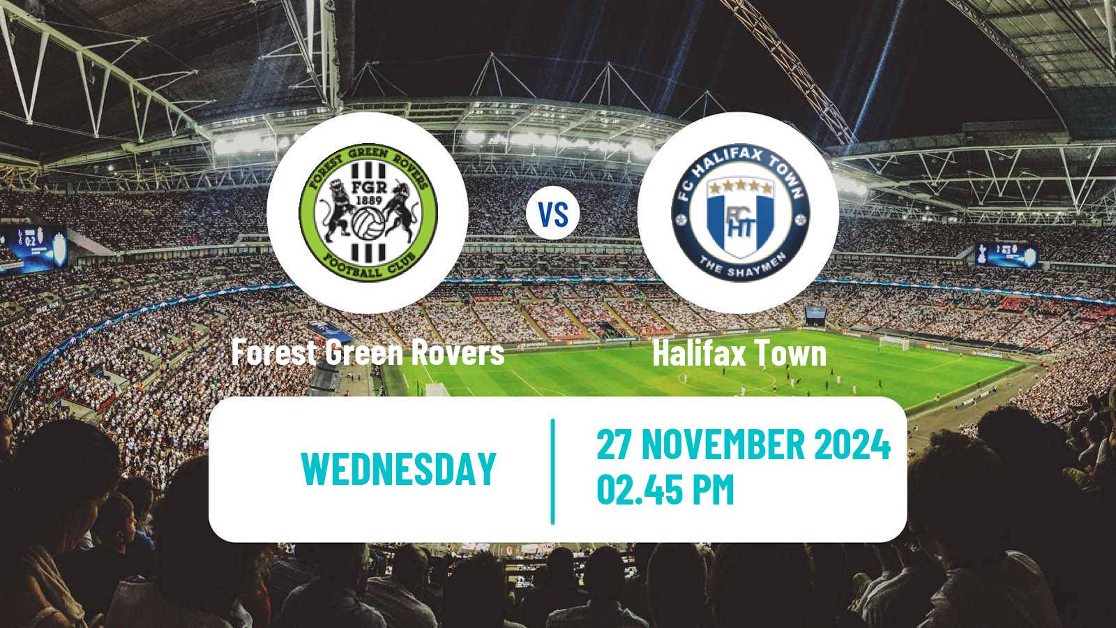 Soccer English National League Forest Green Rovers - Halifax Town