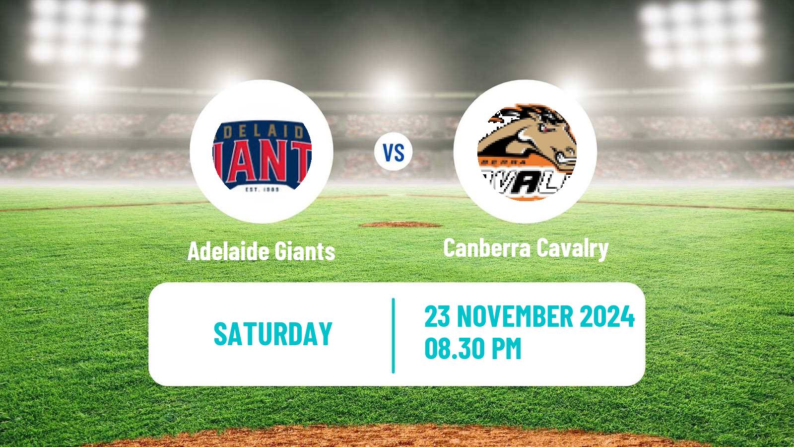 Baseball Australian ABL Adelaide Giants - Canberra Cavalry