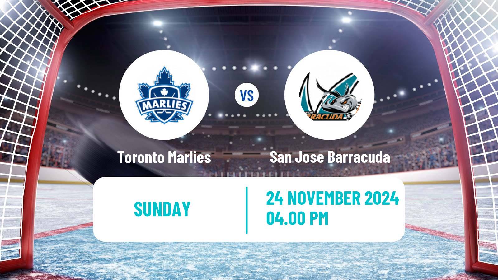 Hockey AHL Toronto Marlies - San Jose Barracuda